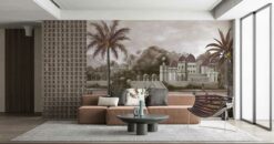 Interior 2 4 scaled FJ311-2 Serie | Landscape Pattern Mural Wallpaper Light Green FJ311-2 Serie | Landscape Pattern Mural Wallpaper Light Green