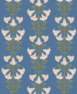 cole and son angels trumpet ballet slipper and sage on cerulean sky wallpaper tiled 167247 70334 ANGELS TRUMPET ANGELS TRUMPET