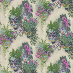 cole and son talavera magenta and spring greens on stone wallpaper tiled 167267 94613 TALAVERA TALAVERA