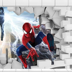 10 The Amazing Spider Man and Electro Action Wall Mural For Kids Room The Amazing Spider Man and Electro Action Wall Mural For Kids Room