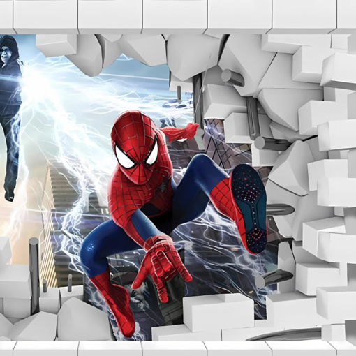 The Amazing Spider Man and Electro Action Wall Mural For Kids Room - Image 4