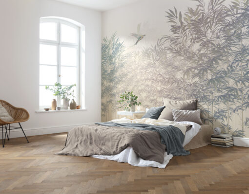 Tropical Bamboo Breeze Wall Mural - Calm and Serene Wallpaper
