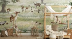 8 Enchanted Forest Animal Kids Wall Mural Enchanted Forest Animal Kids Wall Mural