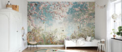 19 Enchanted Forest Kids Wallpaper, Whimsical Animal Wall Mural, Peel and Stick Playroom Decor Enchanted Forest Kids Wallpaper, Whimsical Animal Wall Mural, Peel and Stick Playroom Decor
