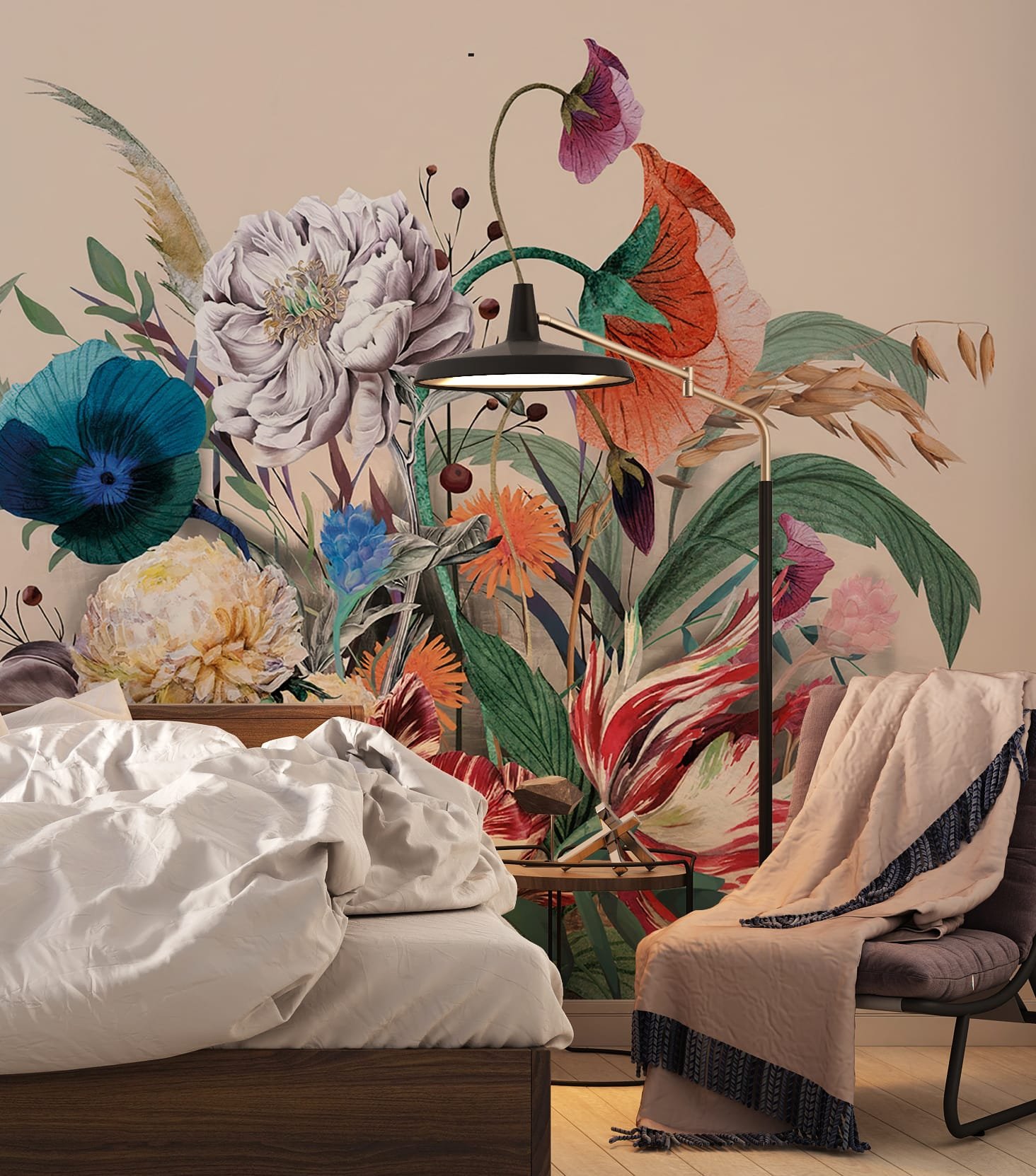 Arrangement Colourful Flowers Wallpaper Wallmural - Image 3