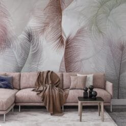 Soft Colourful Feathers Wallpaper Wallmural - Image 3