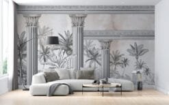 Castle Garden Tropical Wallpaper Wallmural - Image 2