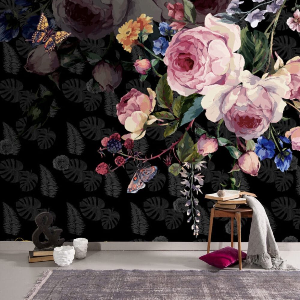 Midnight Blossom 3D Wallpaper Wallmural - Image 2