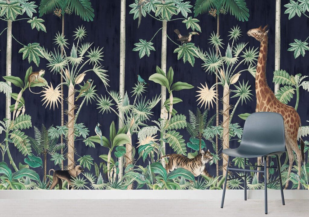 Dark Forest Wildlife Wallpaper Wallmural - Image 3