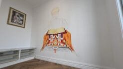 Alternative view of Guru Granth Sahib Ji Wall Mural: Sikh Prayer Room Wallpaper