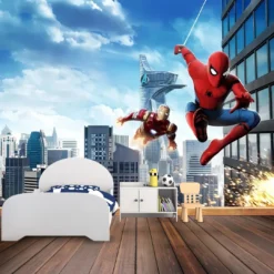 Spider-Man & Iron Man Wallpaper Mural - Image 2