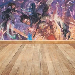 Harry Potter, Ron & Hermione Quidditch Mural – Flying High in the Wizarding World - Image 3