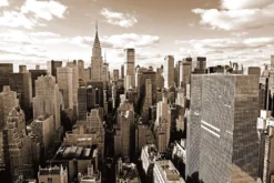 Manhattan Skyline Wall Mural: New York City Night View Wallpaper - Image 3