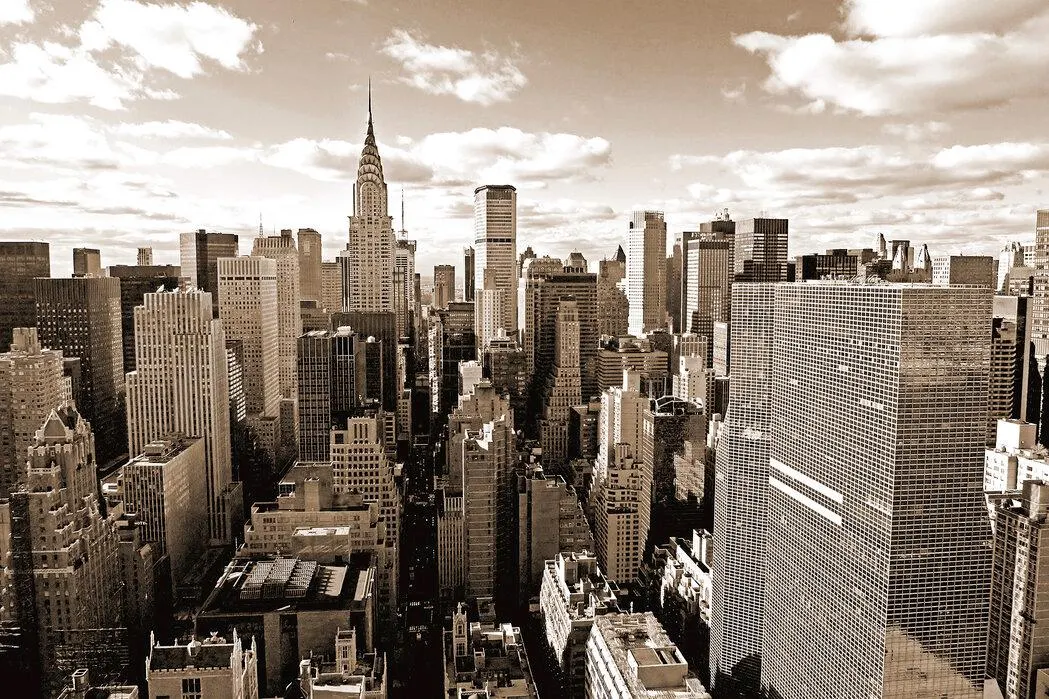 Manhattan Skyline Wall Mural: New York City Night View Wallpaper - Image 3