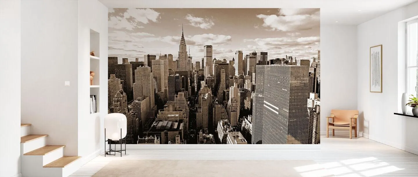 Manhattan Skyline Wall Mural: New York City Night View Wallpaper - Image 2