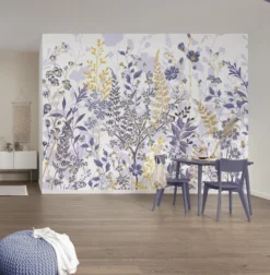 Wildflower Meadow Wallpaper Mural – Vintage Botanical Floral Wall Art