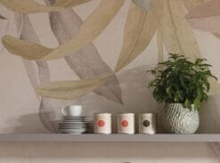Alternative view of Tropical Leaf Haven Wallpaper