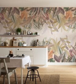 Tropical Leaf Haven Wallpaper