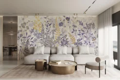 Alternative view of Wildflower Meadow Wallpaper Mural – Vintage Botanical Floral Wall Art