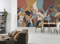 Alternative view of Tropical Leaves Wall Mural – Nature Inspired Botanical Wallpaper