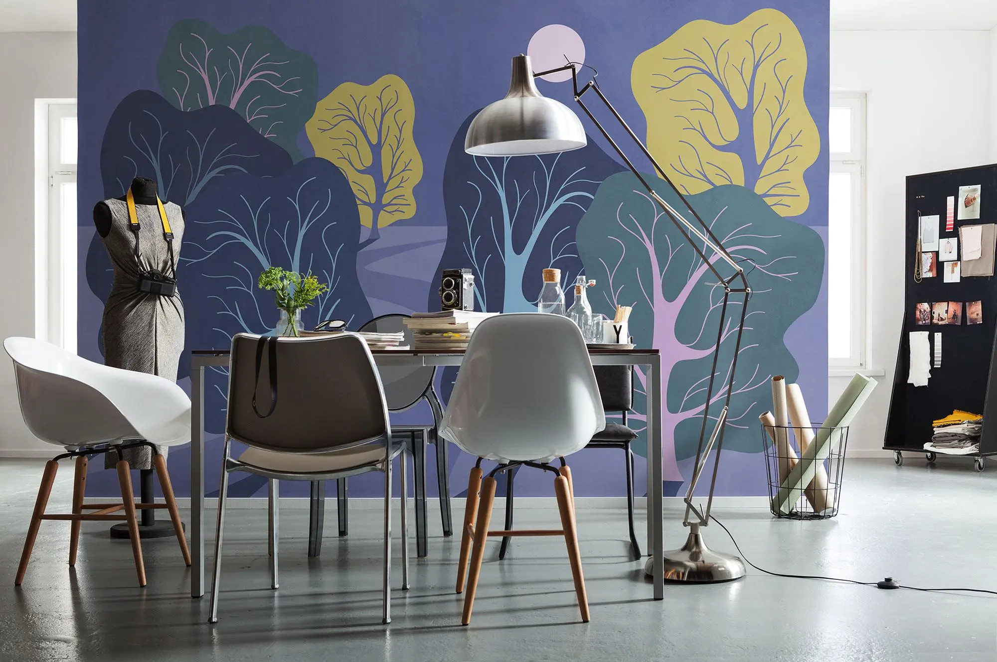 Purple Nights Wallpaper Mural