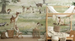 Woodland Animal Kids Mural