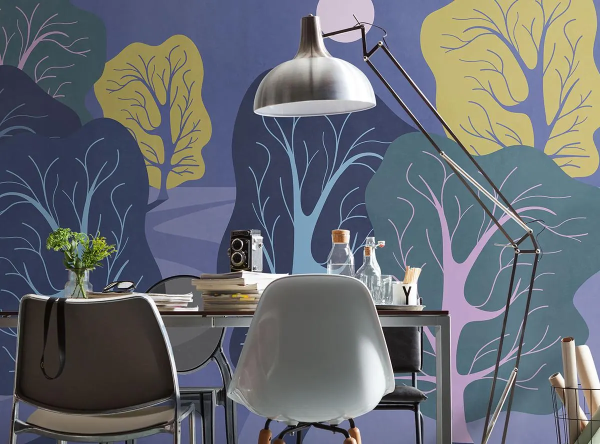 Purple Nights Wallpaper Mural - Image 2