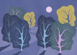 Purple Nights Wallpaper Mural - Image 3