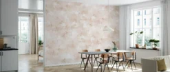 Textured Grass Peel and Stick Wallpaper: Beige Minimalist Wall Mural