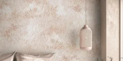 Alternative view of Textured Grass Peel and Stick Wallpaper: Beige Minimalist Wall Mural