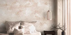 Textured Grass Peel and Stick Wallpaper: Beige Minimalist Wall Mural - Image 3