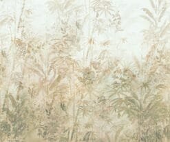 Calm Jungle Mist Wallpaper Mural – Soft Tropical Forest in Neutrals - Image 3
