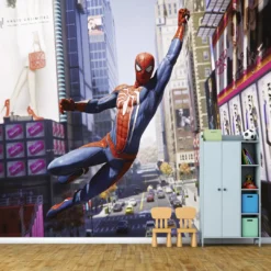 Spiderman City Swing Wall Mural