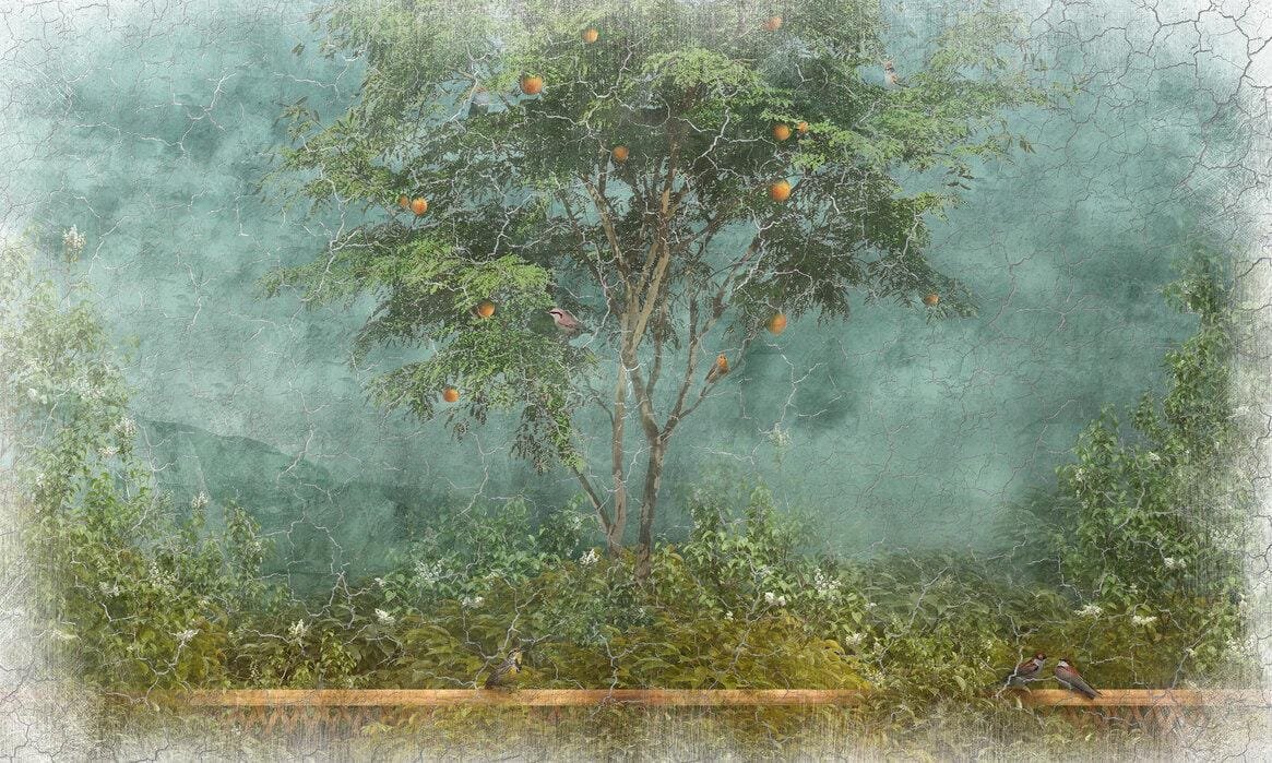 Rustic Tree Wall Mural - Image 4