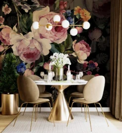 Alternative view of Midnight Blossom Wallmural