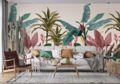 Colour Fusion Tropical Tree Foliage Wallmural