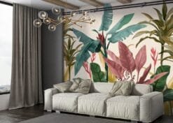 Colour Fusion Tropical Tree Foliage Wallmural - Image 2