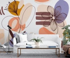 Abstract Floral Harmony Wallpaper Wallmural - Image 3