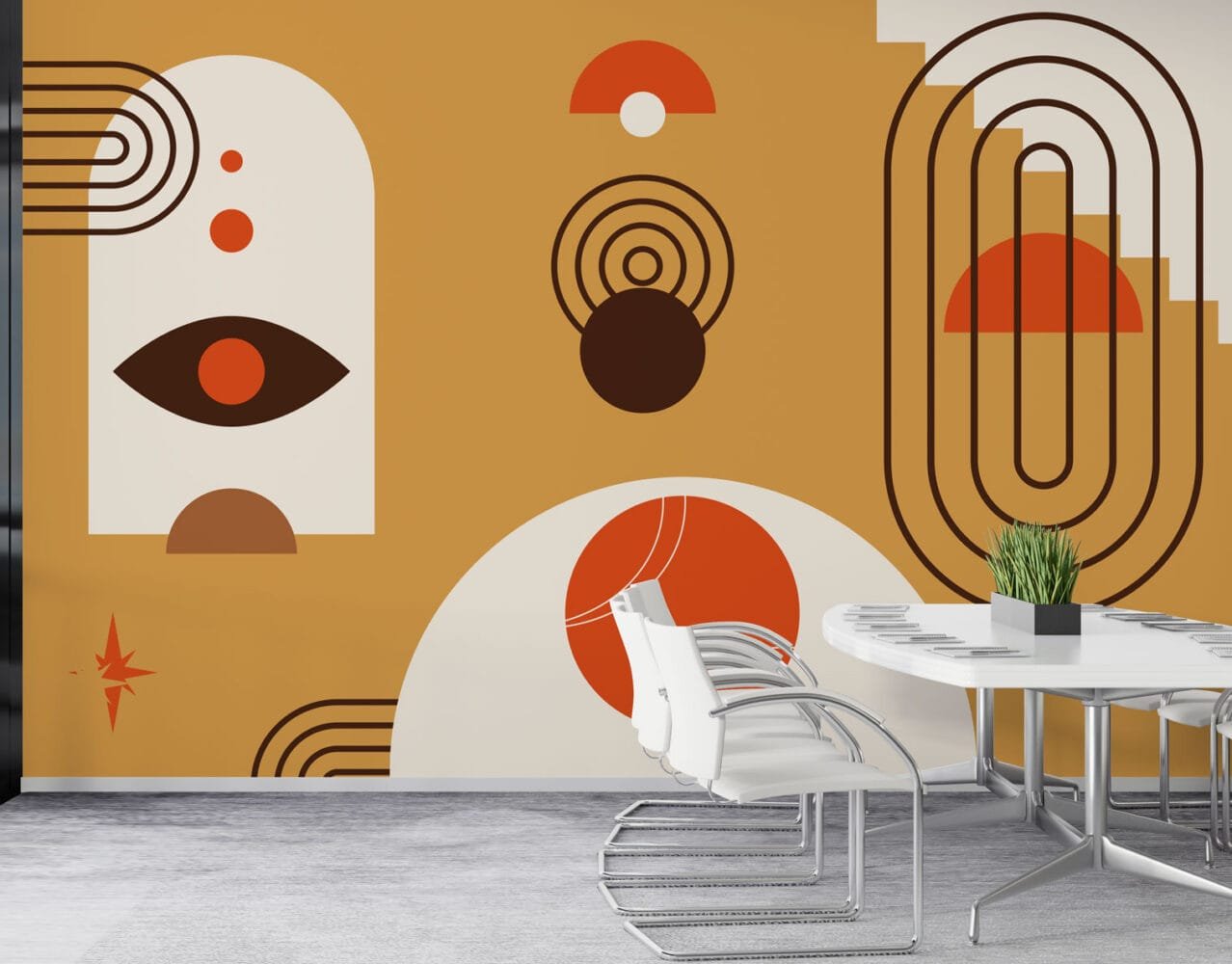 Bohemian Mosaic Pattern Mural - Image 3