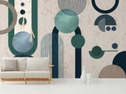 Alternative view of Rainbow Cloud Fantasy Wallpaper Wallmural