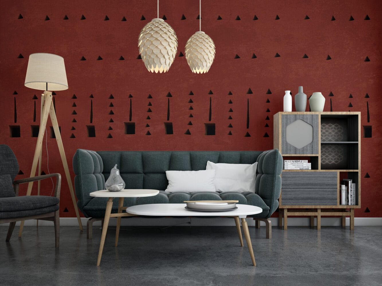 Abstract Linear Pattern Wallmural - Image 3
