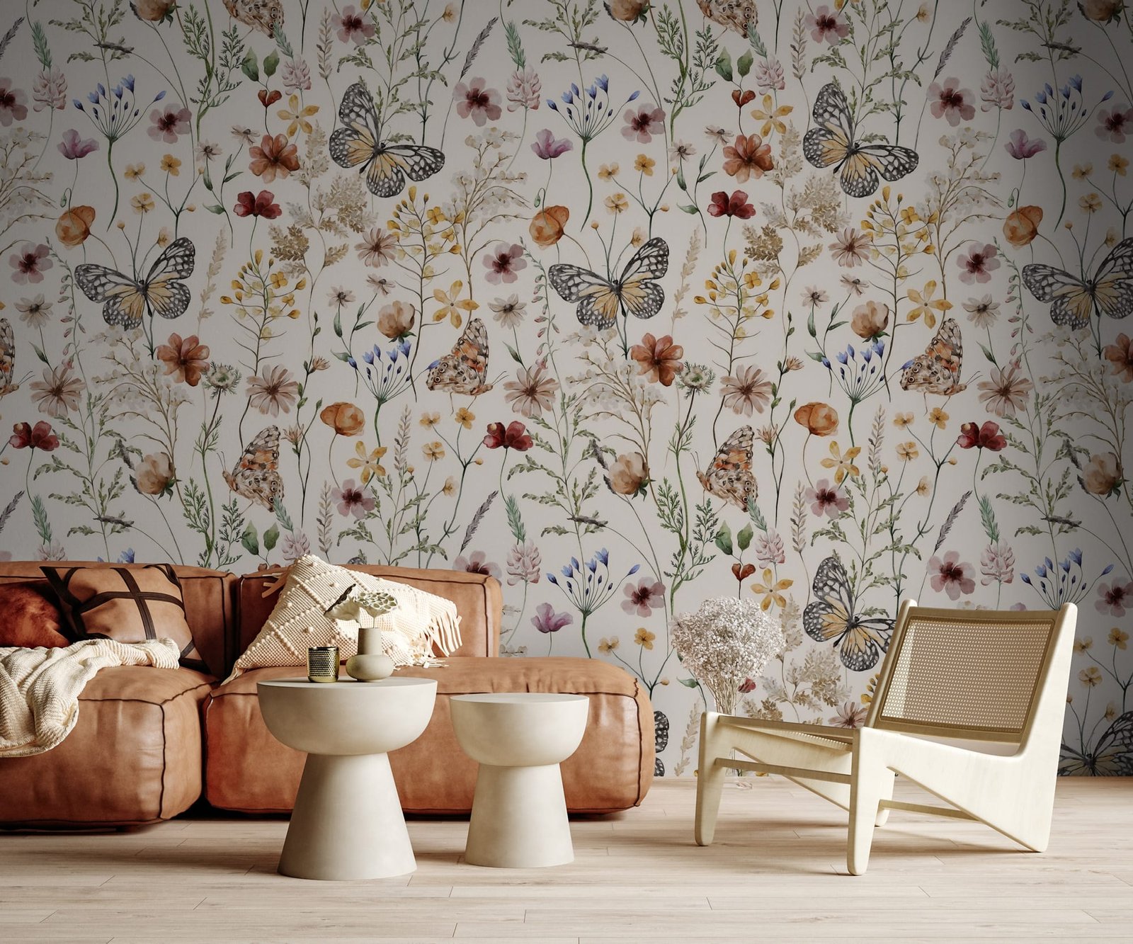 Butterfly Meadow Wallmural
