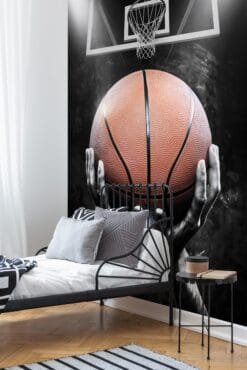 Basketball and Hoop Wallmural - Image 2