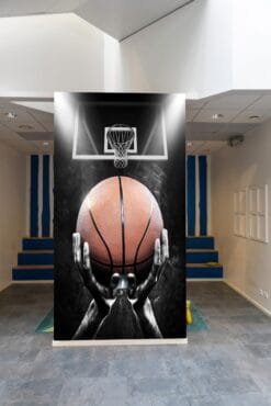 Basketball and Hoop Wallmural - Image 3