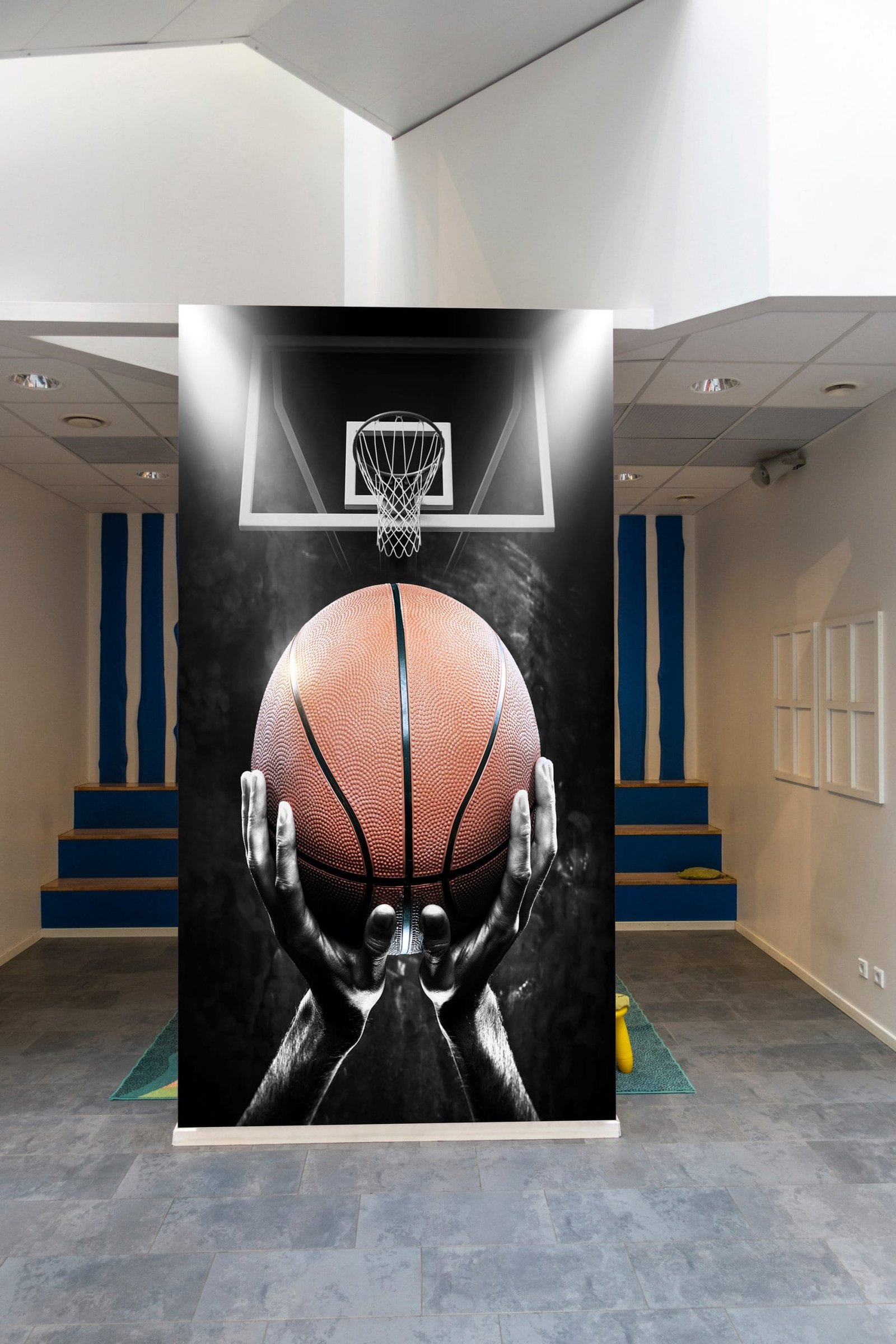 Basketball and Hoop Wallmural - Image 3