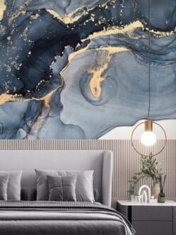 Luxe Blue Marble Surface Wallmural - Image 3